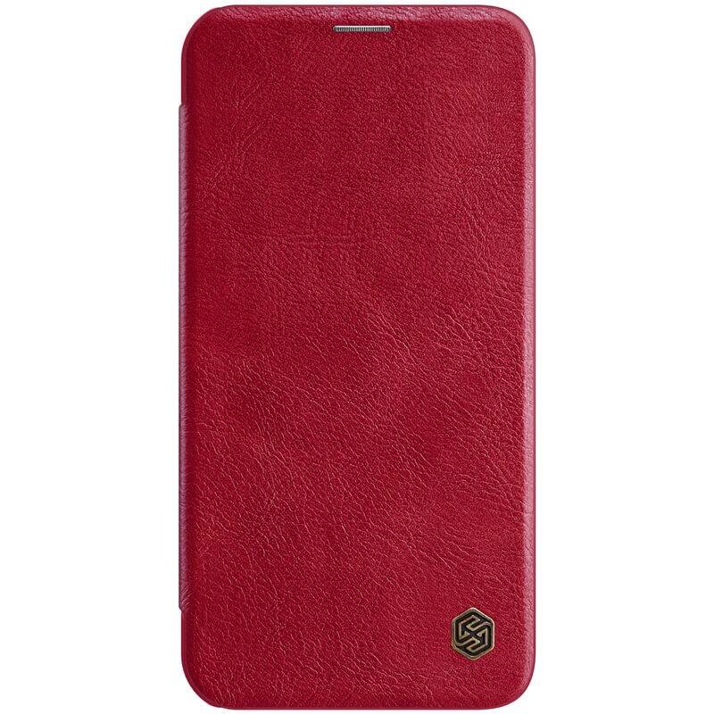 Obrázok Nillkin Qin kožené pouzdro pro Apple iPhone 12 Red (6902048201606)