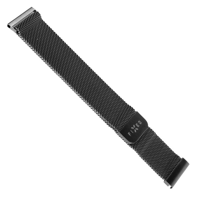 Obrázok FIXED Mesh Strap s šířkou 20mm na smartwatch (FIXMEST-20MM-BK) čierny