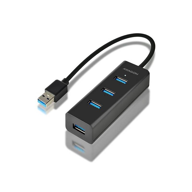USB Hub Axagon USB / 4x USB 3.0 (HUE-S2B) čierny