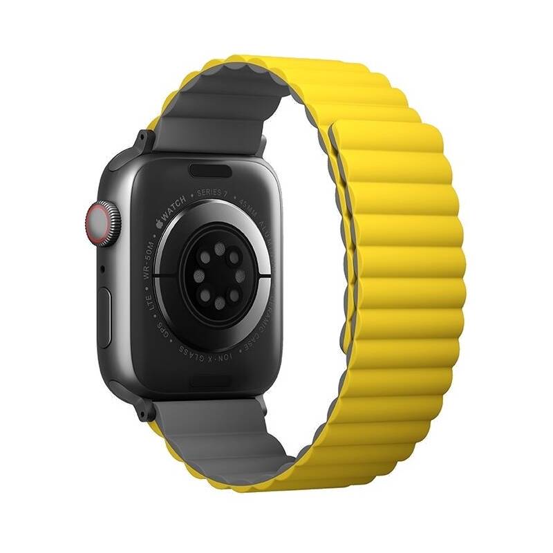 Obrázok Uniq Revix Reversible na Apple Watch 42/44/45mm (UNIQ-45MM-REVYELGRY) sivý/žltý