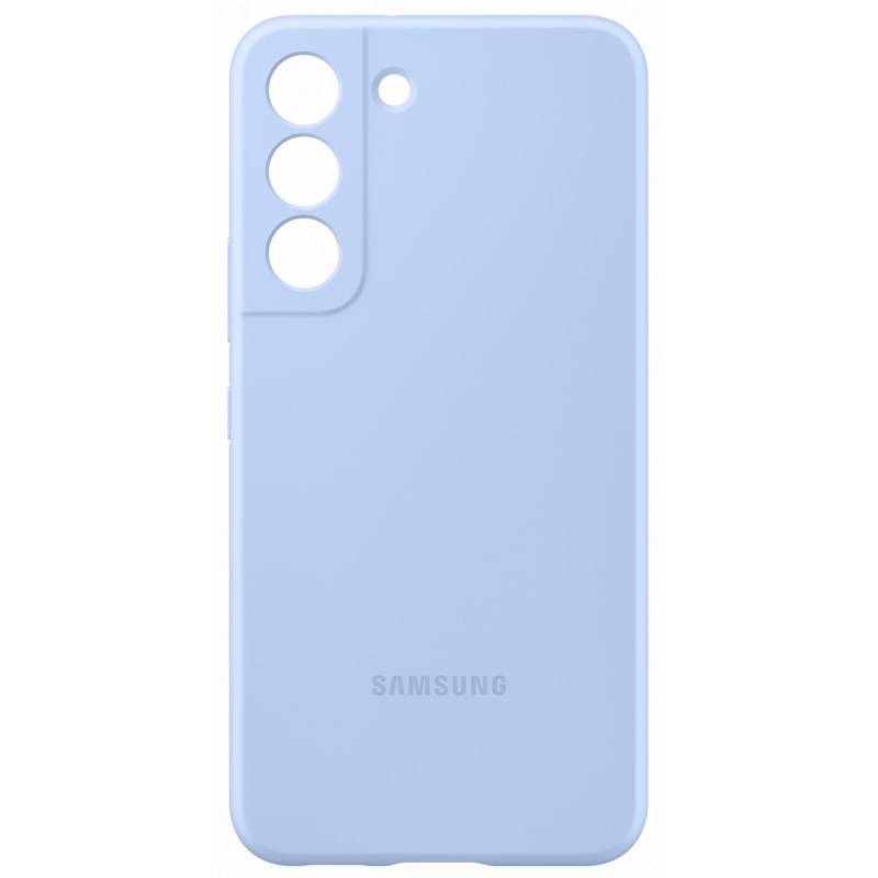 Kryt na mobil Samsung Silicone Cover na Galaxy S22 (EF-PS901TLEGWW) modrý