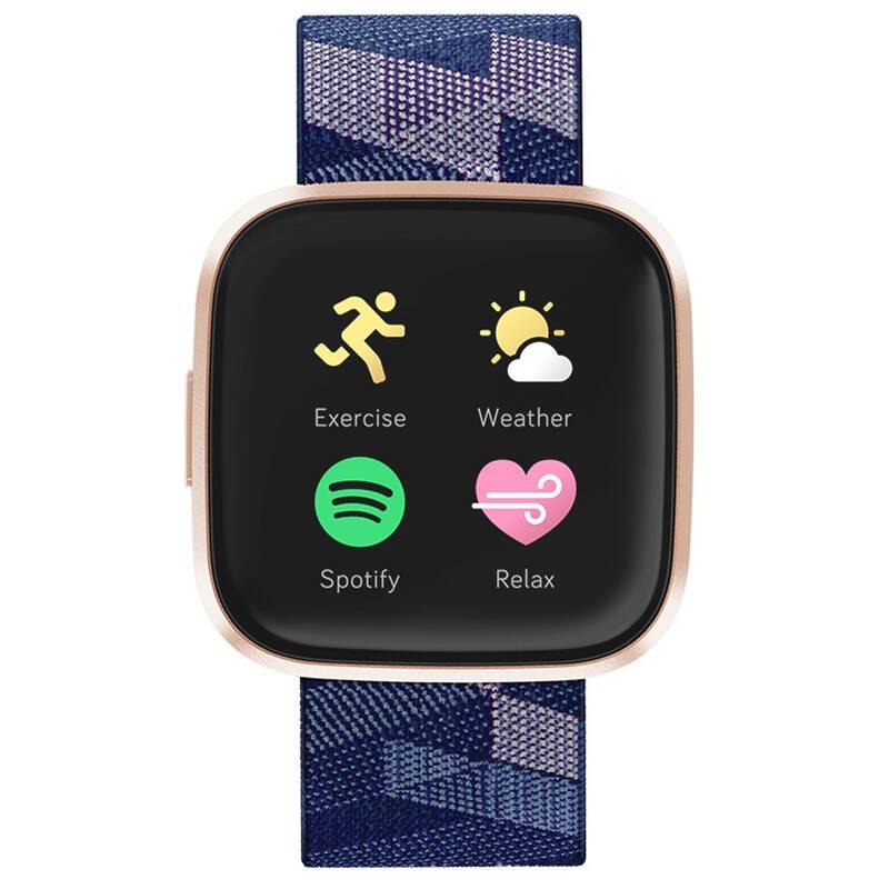 Obrázok Fitbit Versa 2 Special Edition (NFC) - Navy & Pink Woven (FB507RGNV)