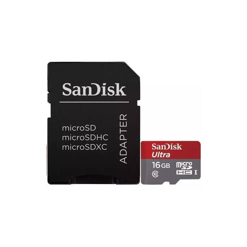 Obrázok Pamäťová karta micro SDHC, 16 GB, SanDisk Ultra™ Tablet, Class 10, UHS-Class 1, UHS-I, vr. SD adaptéru