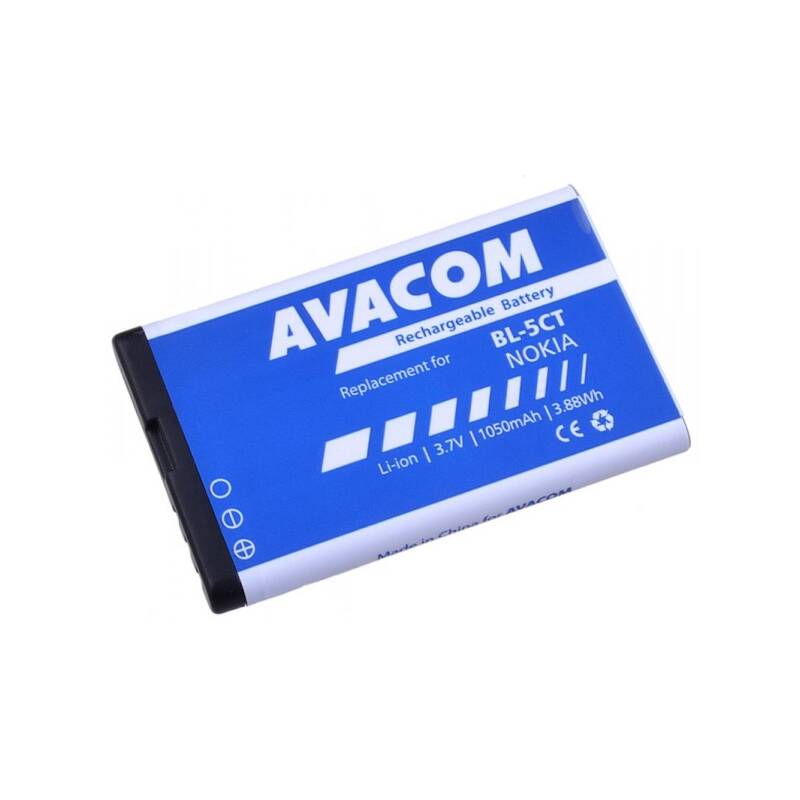 Batéria Avacom pro Nokia 6303, 6730, C5, Li-Ion 3,7V 1050mAh (náhrada BL-5CT) (GSNO-BL5CT-S1050A)