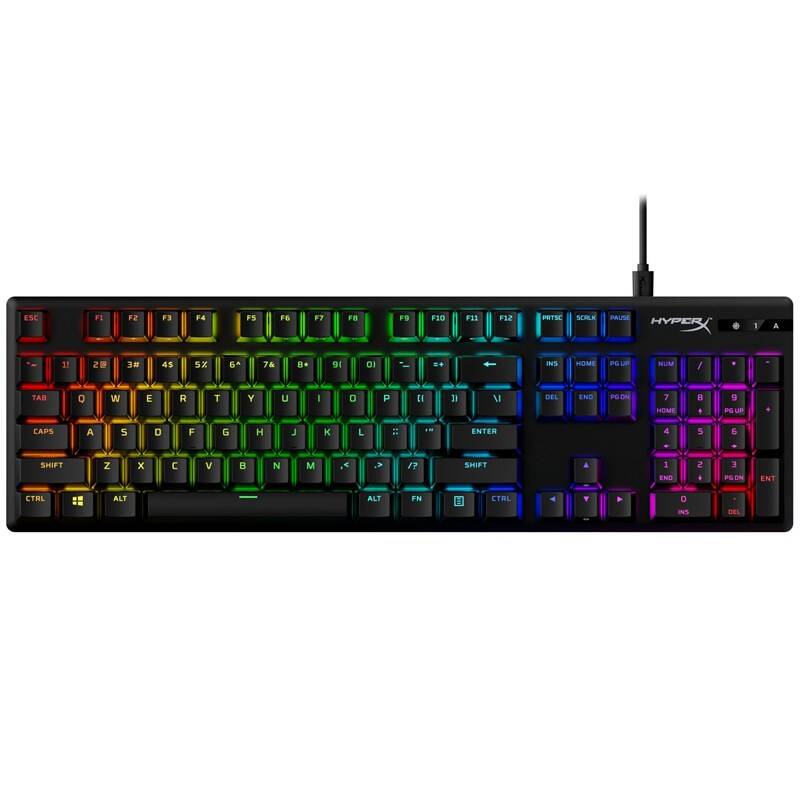 Obrázok HyperX Alloy Origins PBT - Aqua, US (639N5AA#ABA) čierna