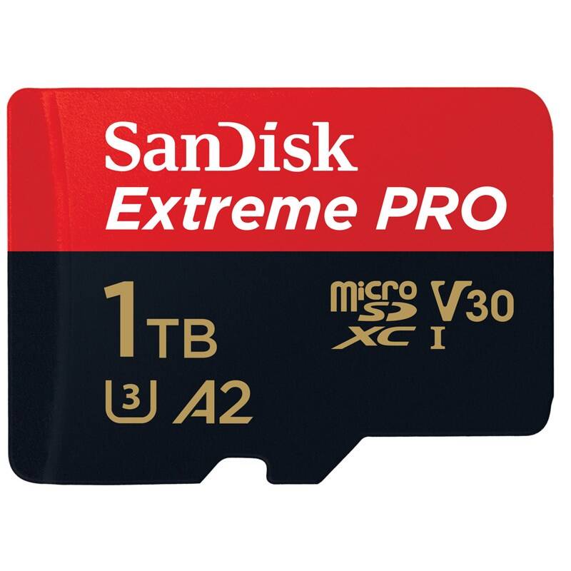 Pamäťová karta SanDisk Micro SDXC Extreme Pro 1TB UHS-I U3 (200R/140W) + adaptér (SDSQXCD-1T00-GN6MA) + Doprava zadarmo