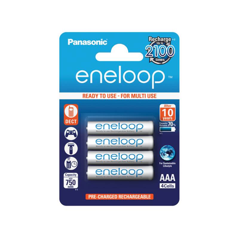 Obrázok Panasonic eneloop AAA 750 mAh 4 ks (HR-4UTGB-4BP)