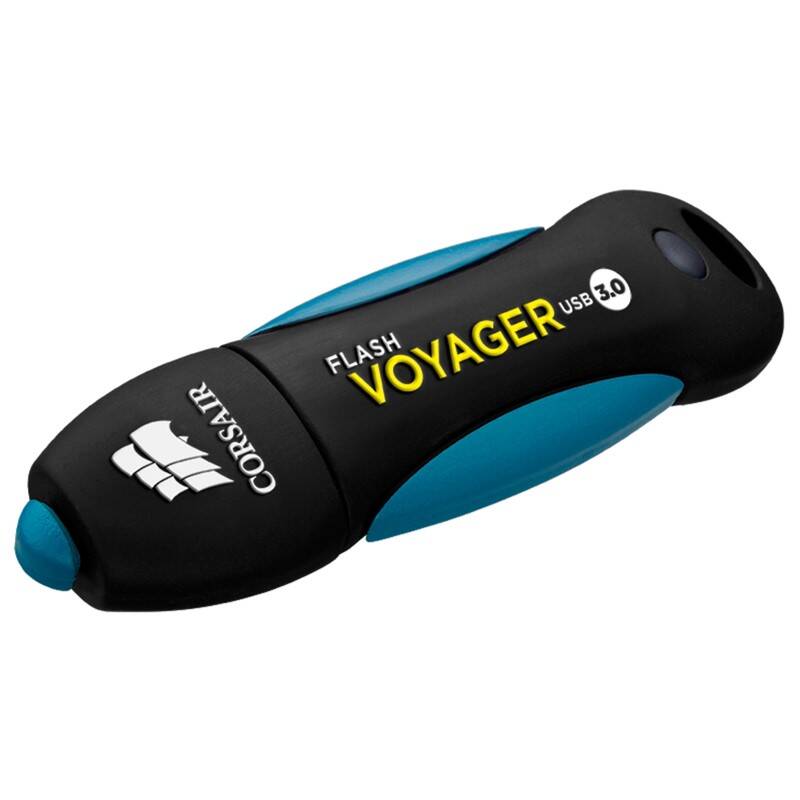 USB flash disk Corsair Voyager 64GB (CMFVY3A-64GB) čierny/modrý