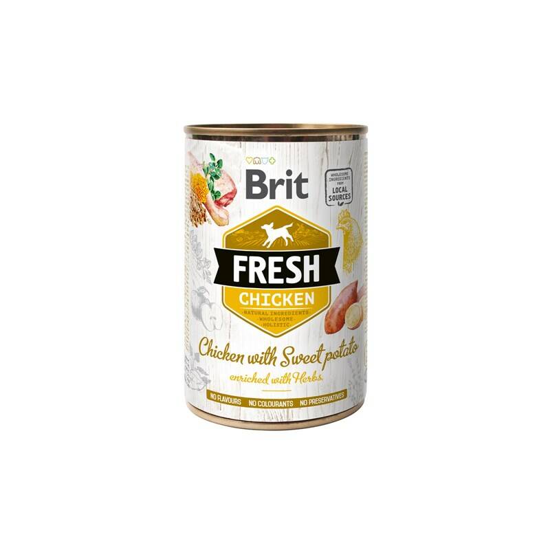 Obrázok Brit Dog Fresh konz Chicken with Sweet Potato 400g