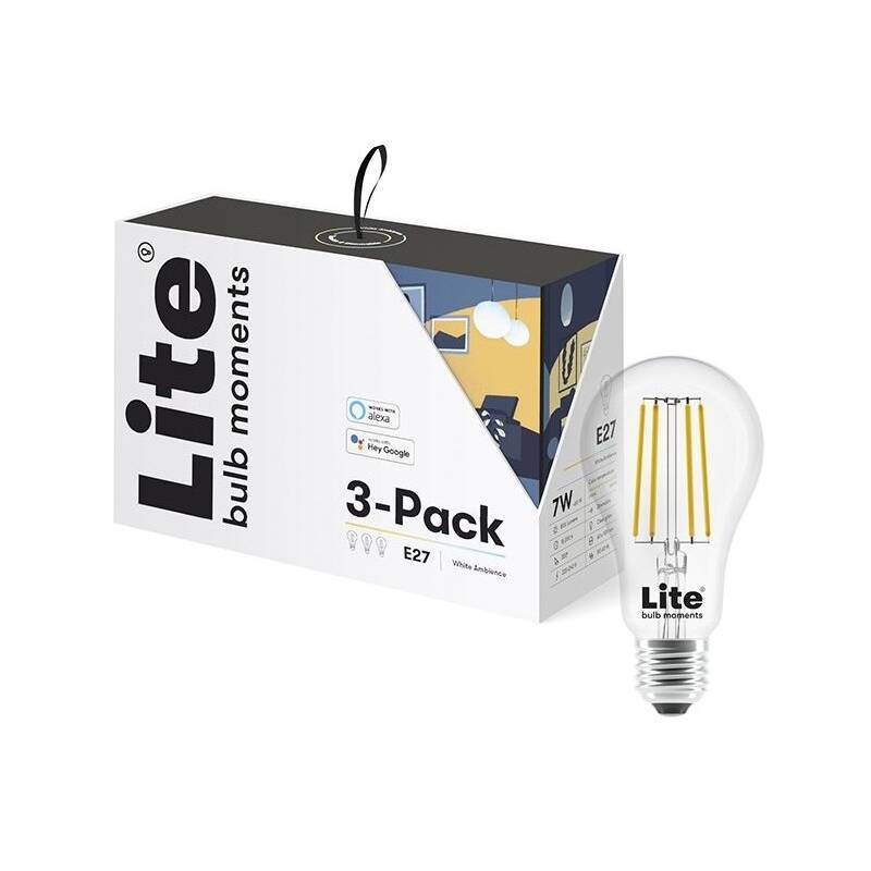 Obrázok Lite bulb moments E27, 6W, 2700-6500K, 3 kusy (LB-NSL911964)