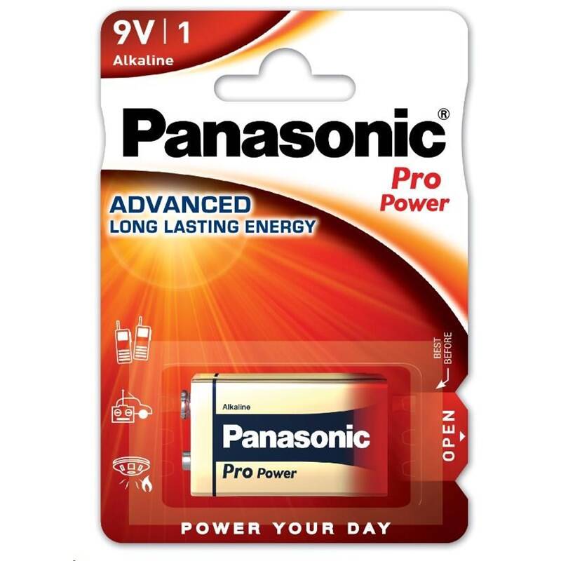 Batéria alkalická Panasonic Pre Power 9V, 6LR61, blister 1ks (6LR61PPG/1BP)