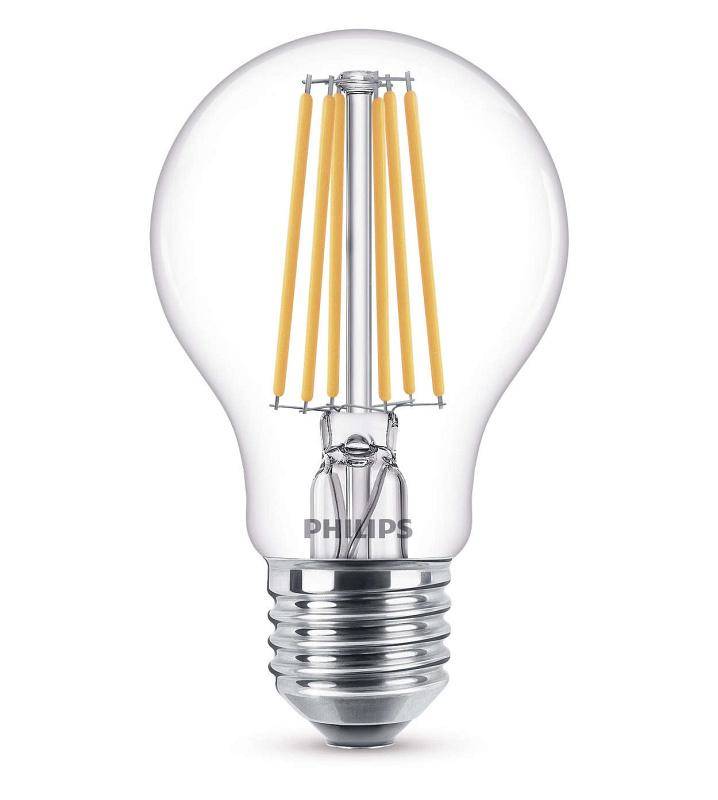 Obrázok Philips LED Classic Filament 8-75W, E27, čirá, 2700K (929001384017)