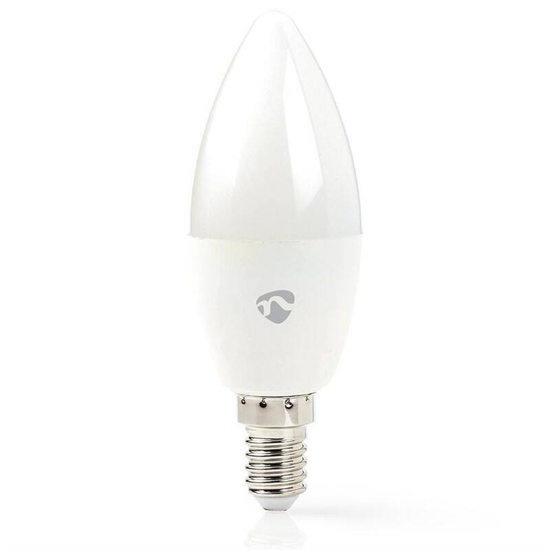 Obrázok Žiarovka LED - E14 / 4.5W / WiFi / biela NEDIS WIFILW13WTE14