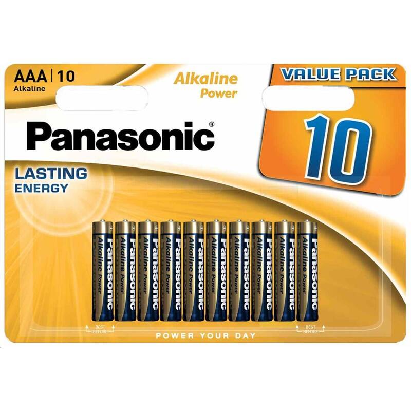 Batéria alkalická Panasonic ALKALINE POWER AAA, LR03, blister 10ks (LR03APB/10BW)