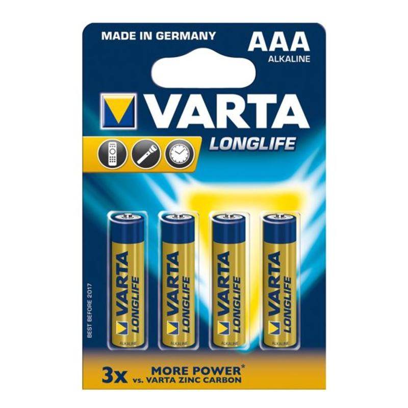 Obrázok VARTA Longlife AAA/4 LR03 4ks blis. bat. 35045320