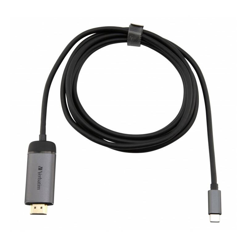 Kábel Verbatim USB-C/HDMI 4K, 1,5m (49144) čierny