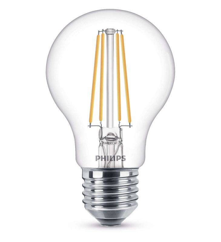 Obrázok Philips LED Classic Filament 7-60W, E27, čirá, 2700K (929001387317)