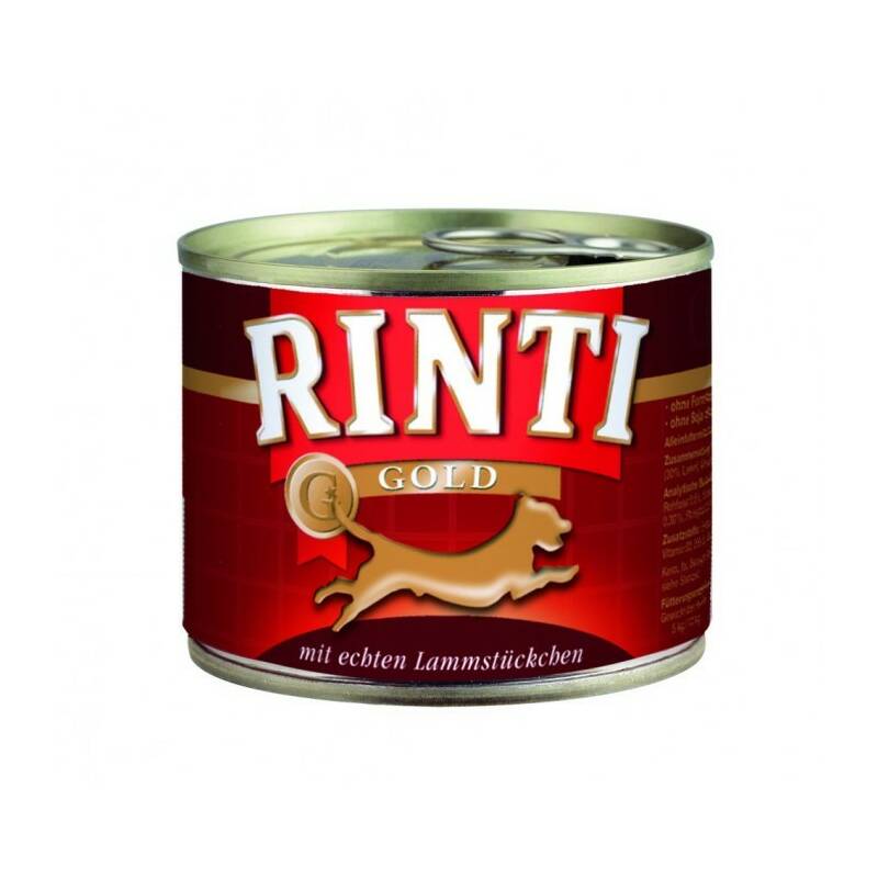 Obrázok Konzerva Rinti Dog Gold  jehně 185g 33366