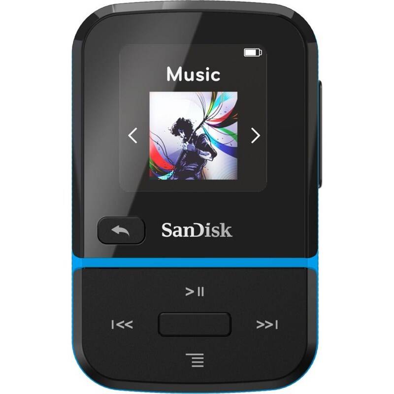 MP3 prehrávač SanDisk Clip Sport Go2 32GB (SDMX30-032G-E46B) čierny/modrý
