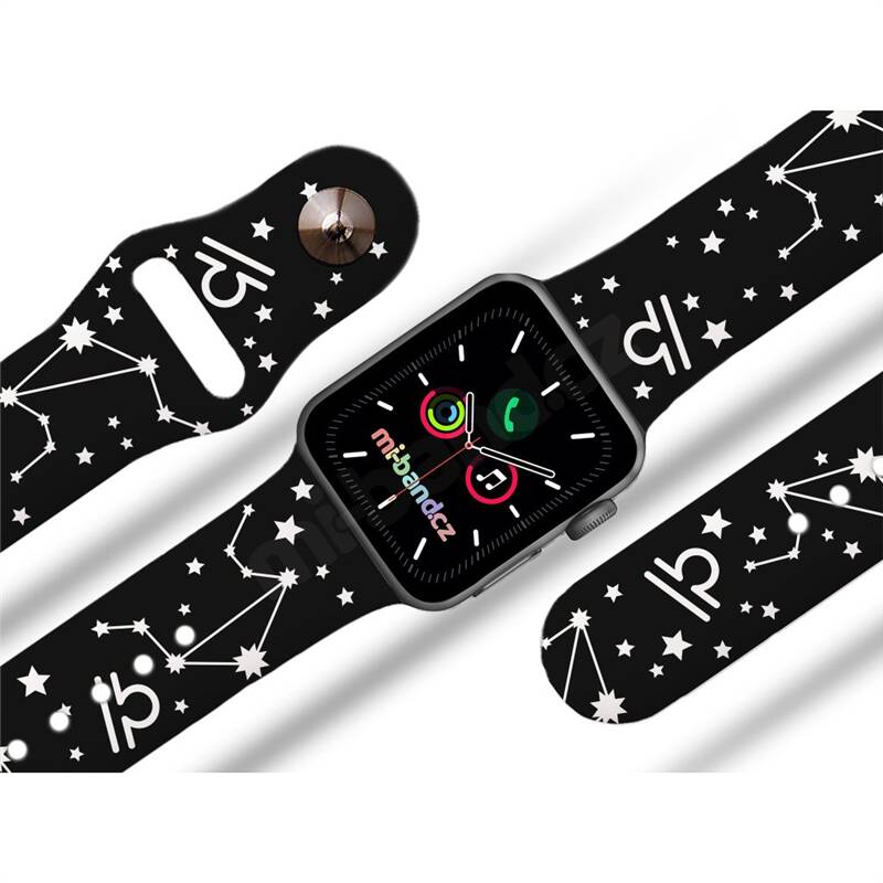 Obrázok Mi-Band na Apple Watch 42/44/45 mm - motív Znamenie zverokruhu Váhy, čierny (F66-AW42-BLK-ORIG)