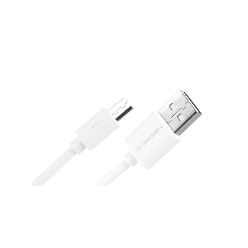 Kábel GoGEN USB/micro USB, 2m (MICUSB 200 MM11) biely