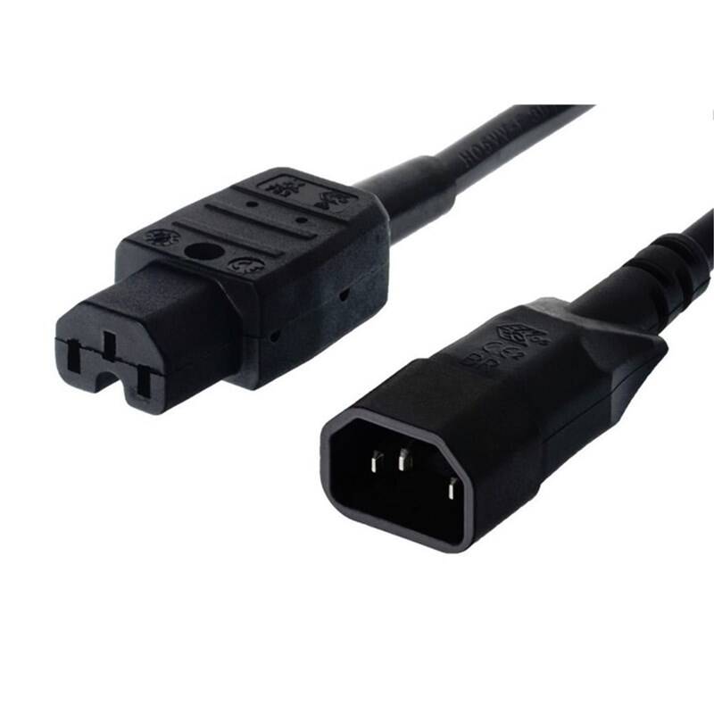 Obrázok PREMIUMCORD Kabel napájecí 230V prodlužovací 2m (konektory IEC320 C14 - C15), kpss2