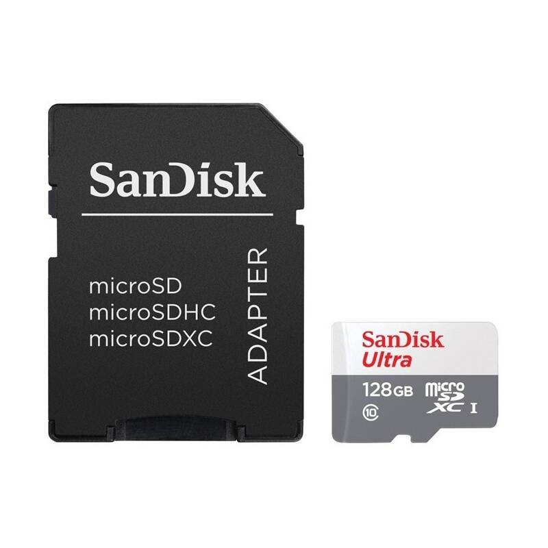 Pamäťová karta SanDisk Micro SDXC Ultra Android 128GB UHS-I U1 (100R/20W) + adapter (SDSQUNR-128G-GN3MA)