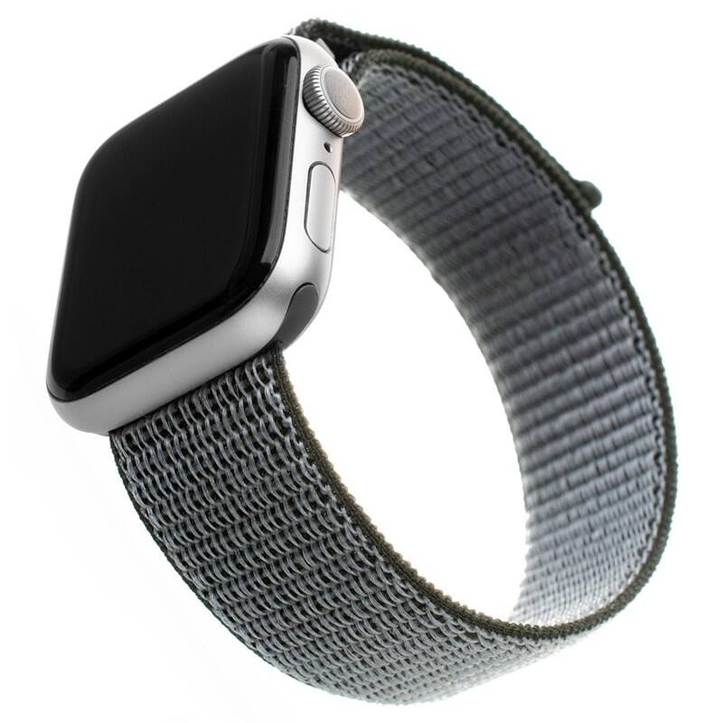 Obrázok FIXED Nylon Strap na Apple Watch 38 mm/40 mm - olivový (FIXNST-436-OL)