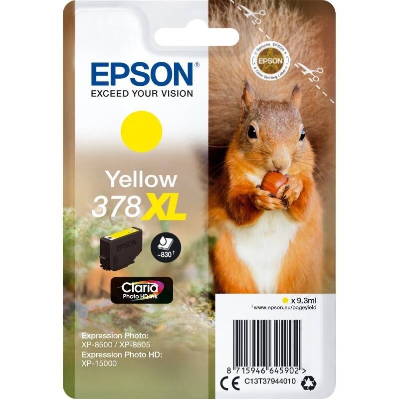 Obrázok Epson Singlepack Black 378 Claria Photo HD Ink C13T37814010