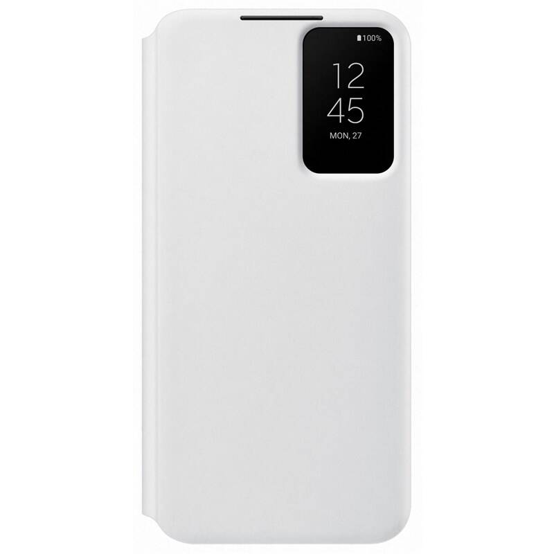 Puzdro na mobil flipové Samsung Clear View na Galaxy S22+ (EF-ZS906CWEGEE) biele