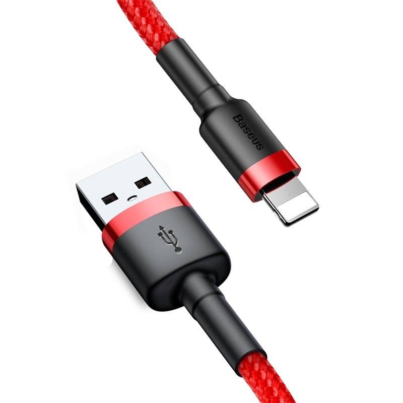 Kábel Baseus Cafule USB/Lightning, 3m (CALKLF-R09) červený