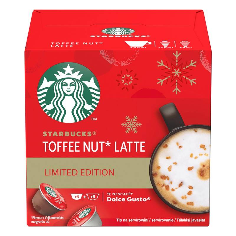 Obrázok STARBUCKS NESCAFE DOLCE GUSTO TOFFEE NUT LATTE, 12 KAPSUL