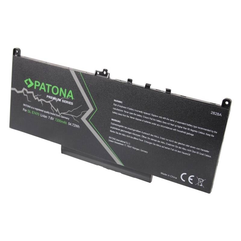 Obrázok PATONA pro Dell Latitude E7260/E7270/E7470 7200mAh Li-lon 7,6V Premium (PT2828)