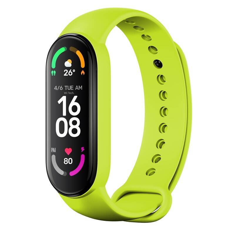 Obrázok RhinoTech pre Xiaomi Mi Band 6 limetkovo zelený (RTACC065)