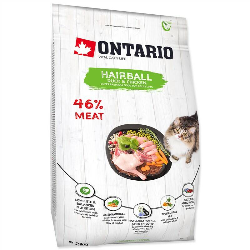 Obrázok Ontario Cat Hairball 2kg