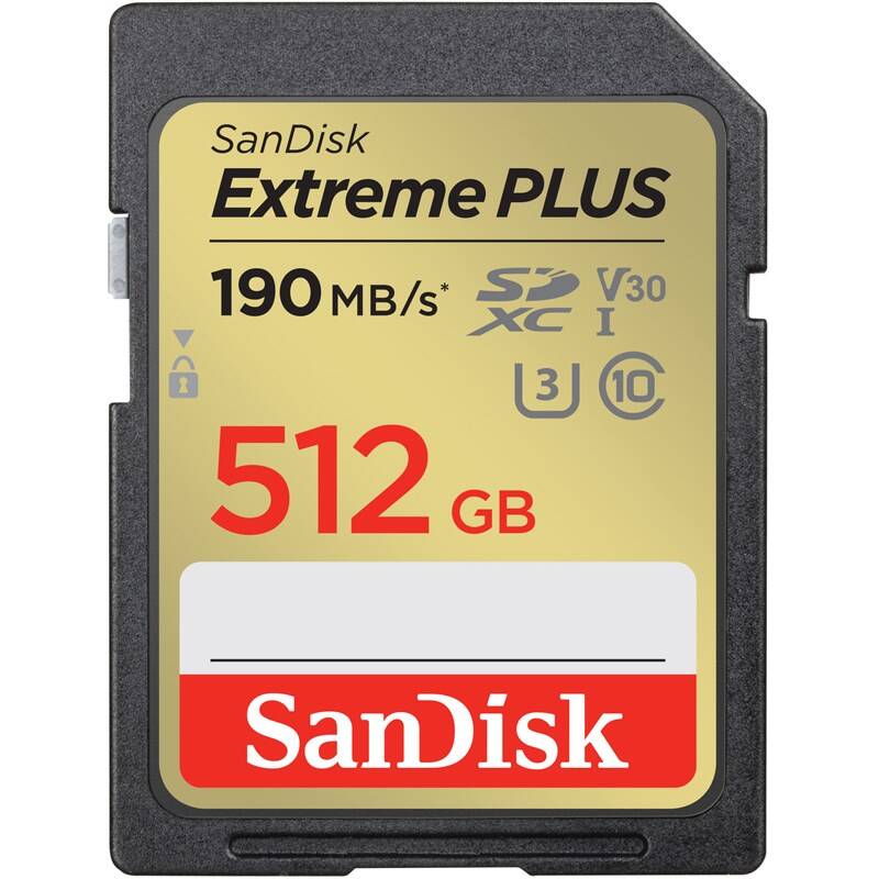 Pamäťová karta SanDisk SDXC Extreme Plus 512GB UHS-I U3 (190R/130W) (SDSDXWV-512G-GNCIN)