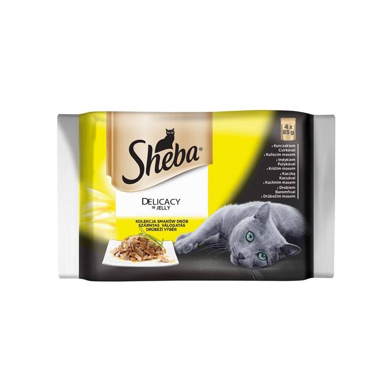 Obrázok Sheba DELICACY in Jely Drůbeží výběr 4pack (4 x 85 g)