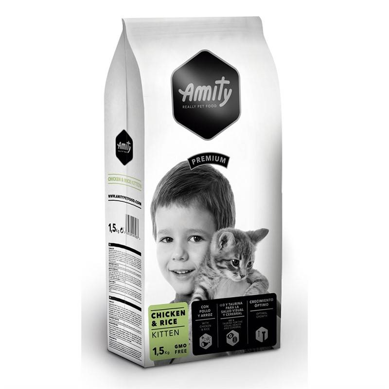 Obrázok Amity premium cat KITTEN Chicken & Rice 1,5kg