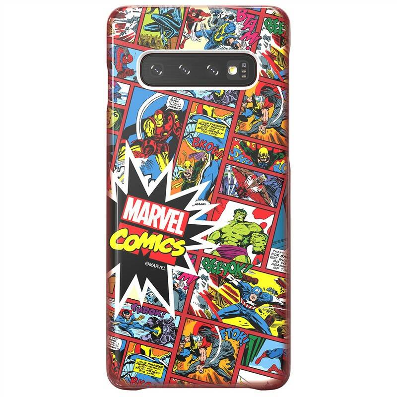Kryt na mobil Samsung Marvel Comics na Galaxy S10 (GP-G973HIFGKWH) červený