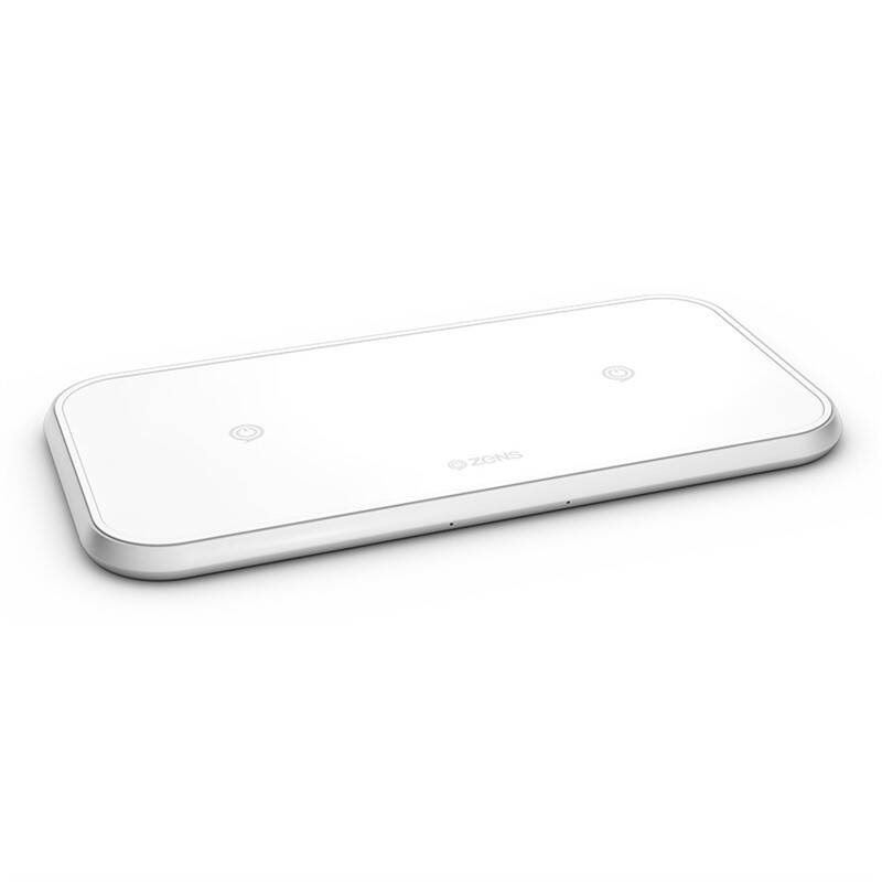 Obrázok ZENS Aluminium Dual Wireless Charger 10W White