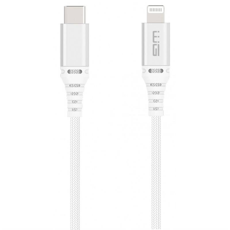 Kábel WG USB-C/Lightning, MFi, 1m (8108) biely