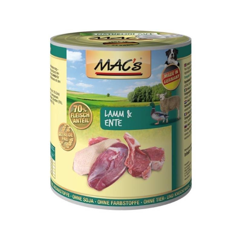 Obrázok MACs Dog Jehně a kachna 800g