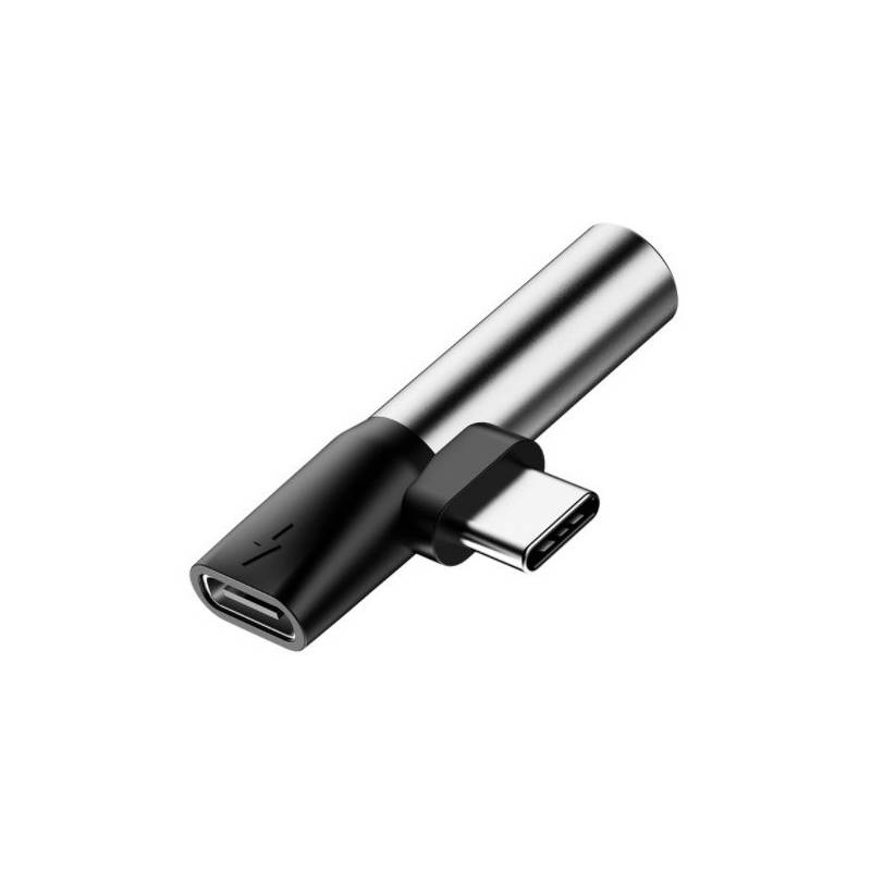Redukcia Baseus USB-C samec / USB-C samice /3,5mm Jack samice (CATL41-S1) strieborná