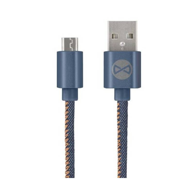 Kábel Forever USB/ Micro USB, 1m modrý