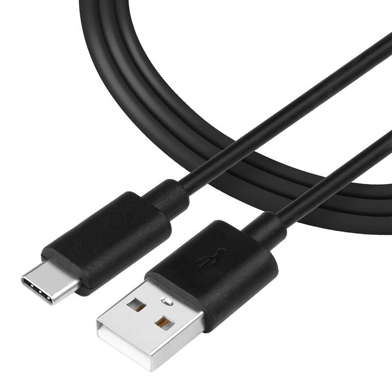 Kábel Tactical Smooth Thread USB-A/USB-C, 0,3 m čierny