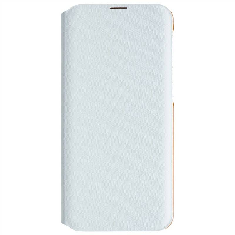 Puzdro na mobil flipové Samsung Wallet Cover na Galaxy A20e (EF-WA202PWEGWW) biele