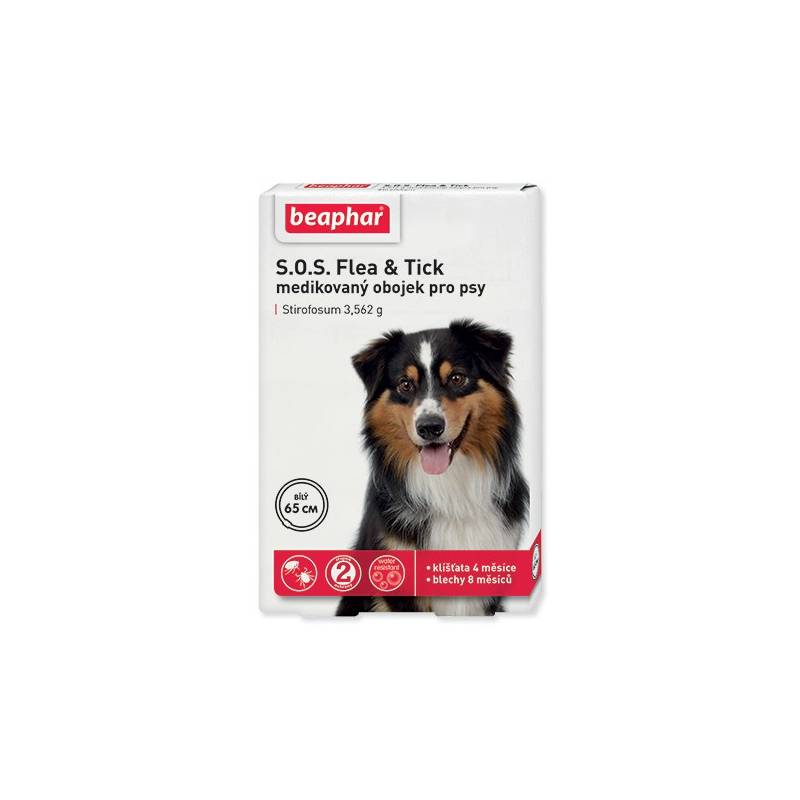 Obrázok BEAPHAR SOS FLEA AND TICK ANTIPARAZITNY OBOJOK 65 CM (244-124640)