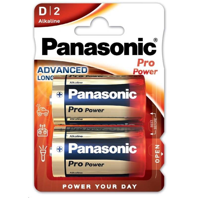 Batéria alkalická Panasonic Pre Power D, R20, blister 2ks (LR20PPG/2BP)