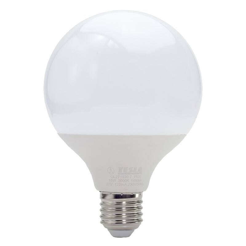 Obrázok Tesla globe E27, 15W, teplá biela (GL271530-7)