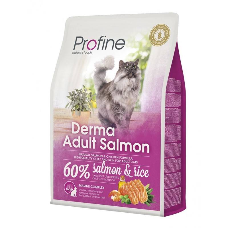 Obrázok Profine NEW Cat Derma Adult Salmon 2 kg 5+1 zadarmo do vypredanie